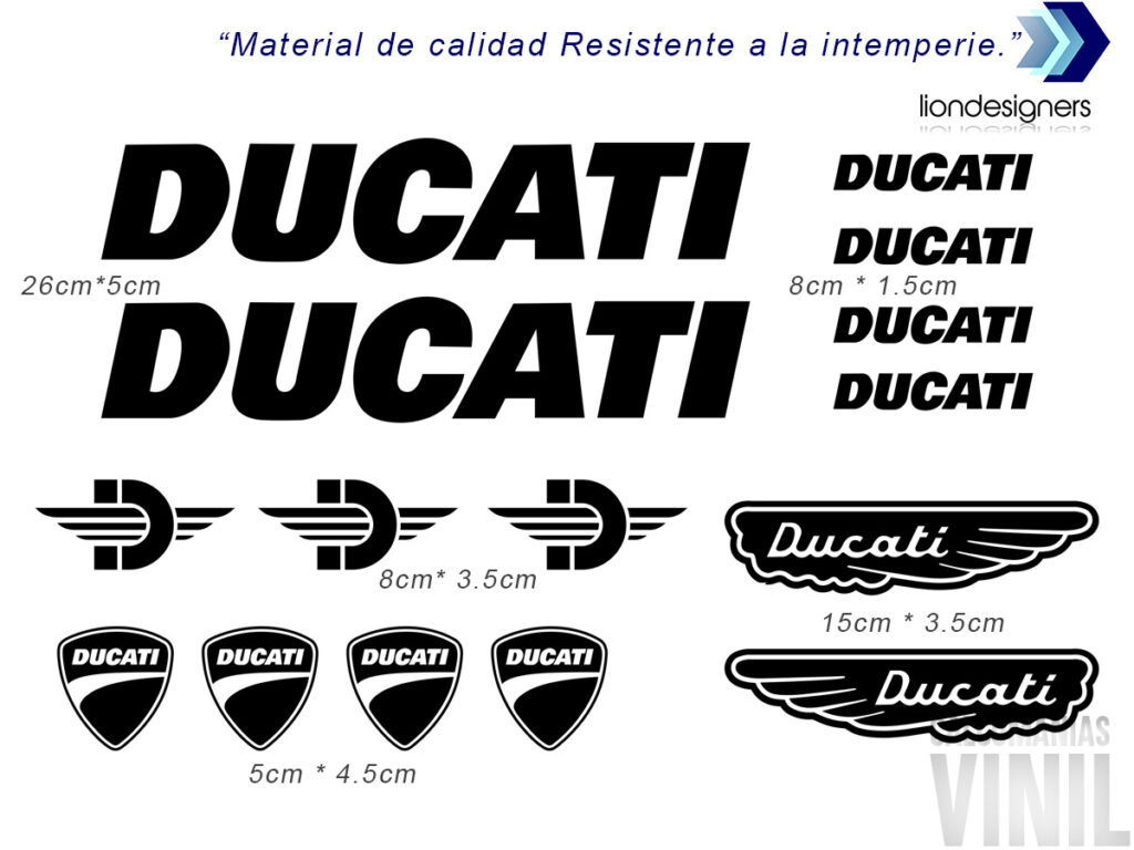 Ducati Kit Piezas Calcomanias Mextikers