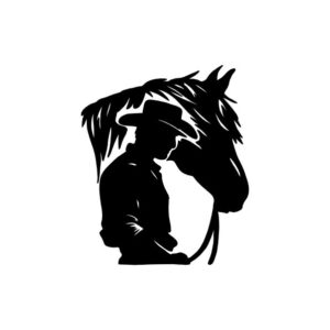 Calcomania Caballo Vaquero