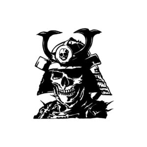 Calcomania Samurai Calavera
