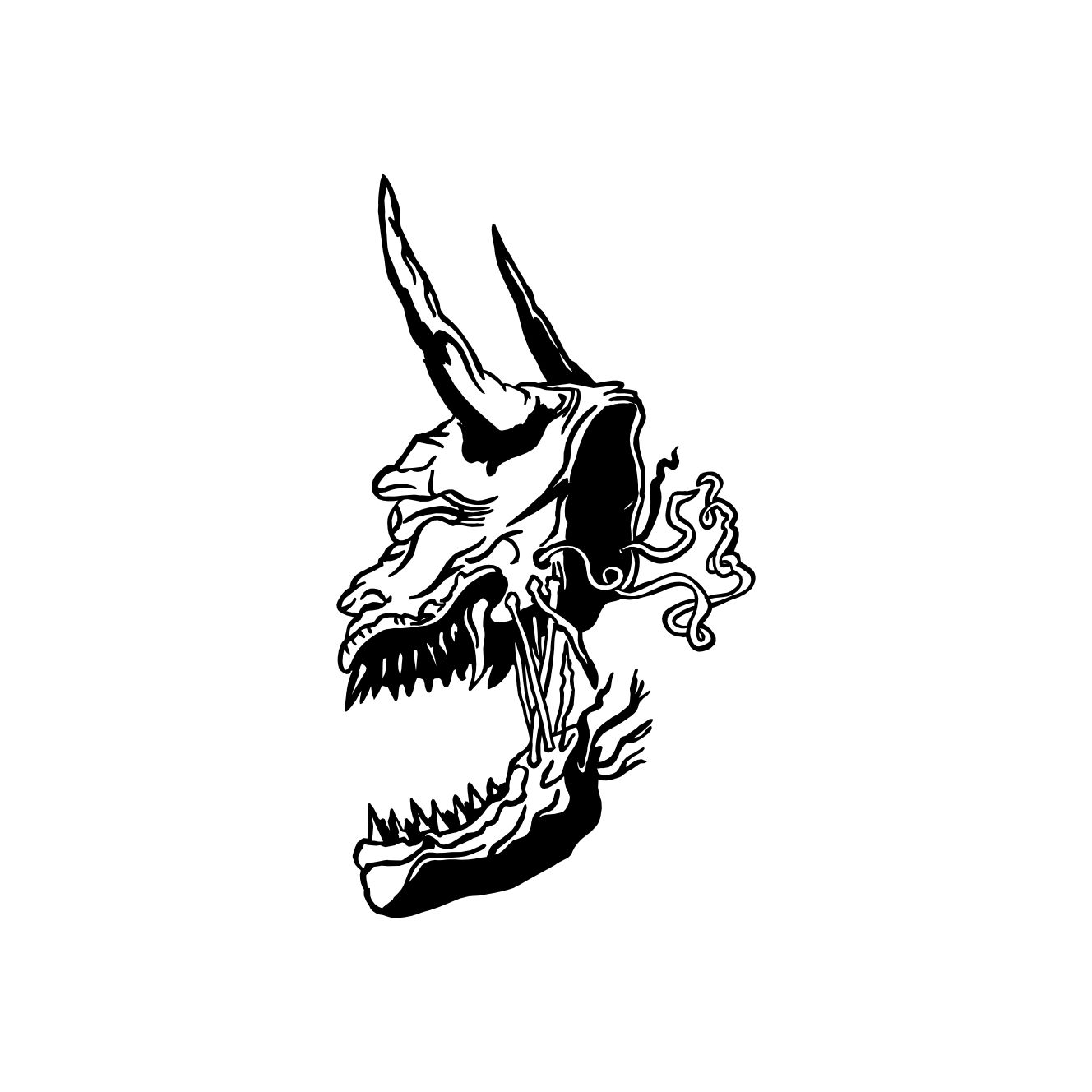 Diablo Mascara Calcomania