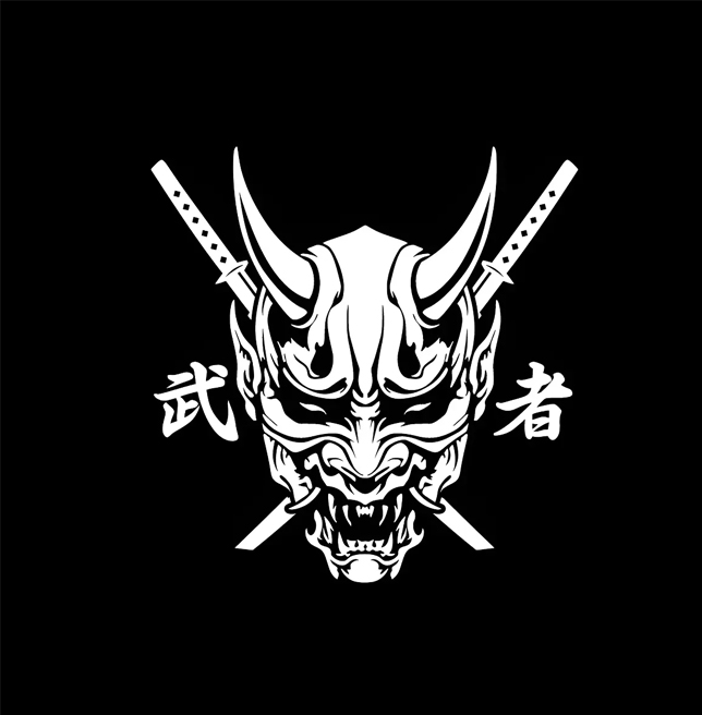 Calcomania Diablo Guerrero Japon - Imagen 4