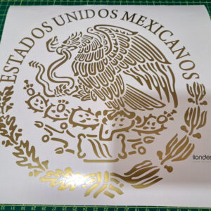 Calcomania Escudo México 25cm X 25cm