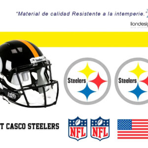 Calcomanias Adheribles Steelers Compatibles Para Casco