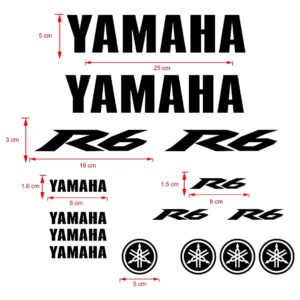 Calcomanias Compatibles Yamaha R6 Incluye 15 Piezas