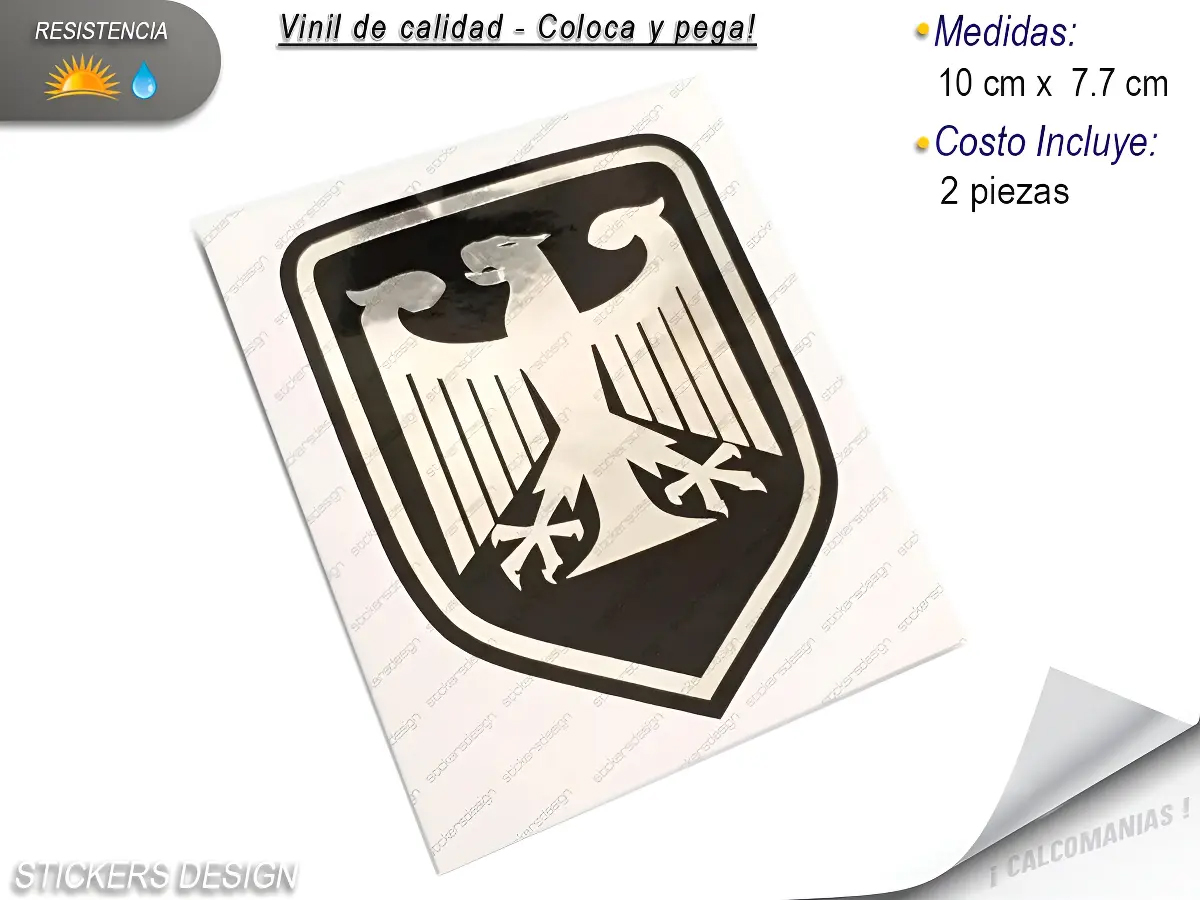 Calcomanias Adheribles Aguila Alemania Vw