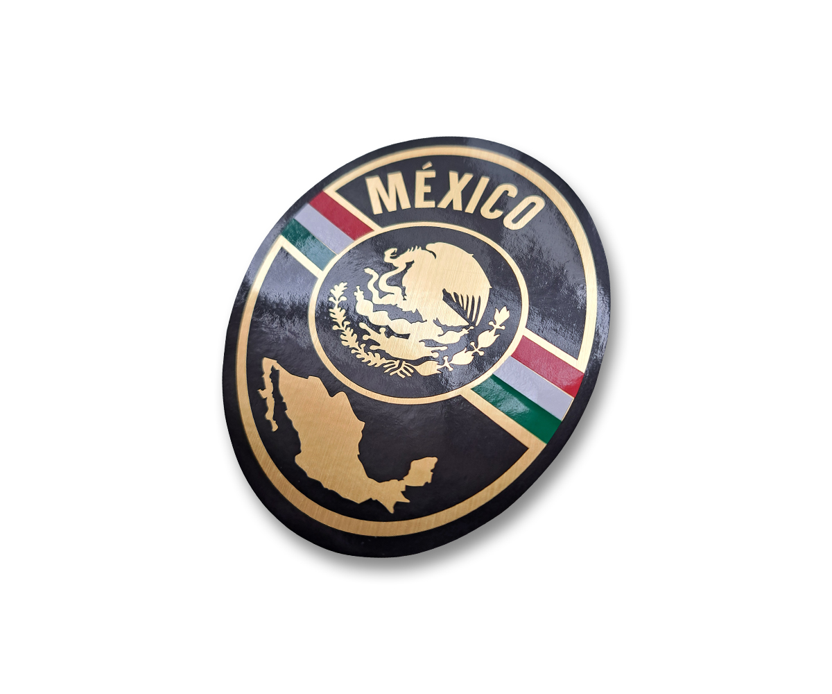 Escudo Mexico Ovalada Calcomania
