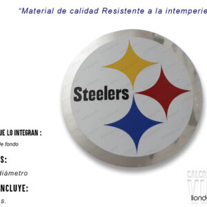 Calcomanias Adheribles Steelers 2 Piezas