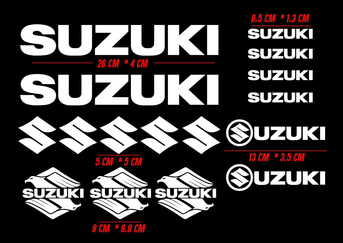 Calcomanias Adheribles Compatibles Suzuki Kit - Imagen 2