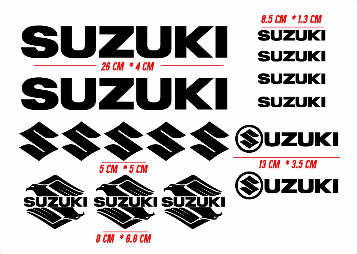 Calcomanias Adheribles Compatibles Suzuki Kit