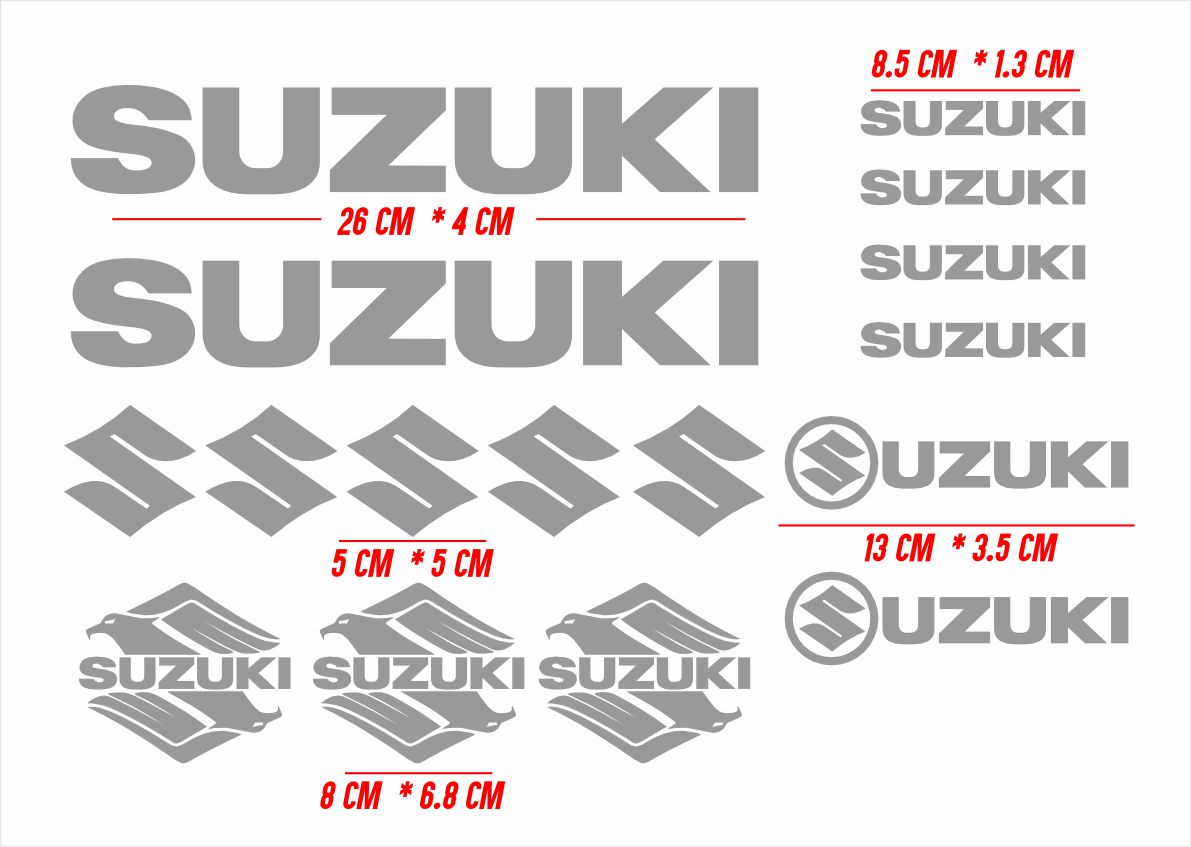 Calcomanias Adheribles Compatibles Suzuki Kit - Imagen 4