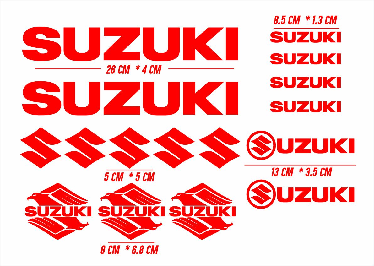 Calcomanias Adheribles Compatibles Suzuki Kit - Imagen 3