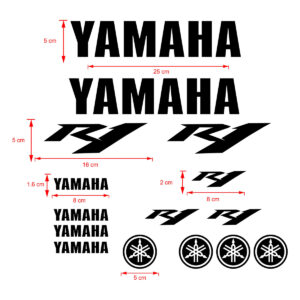 Calcomanias Compatibles Yamaha R1 Incluye 15 Piezas