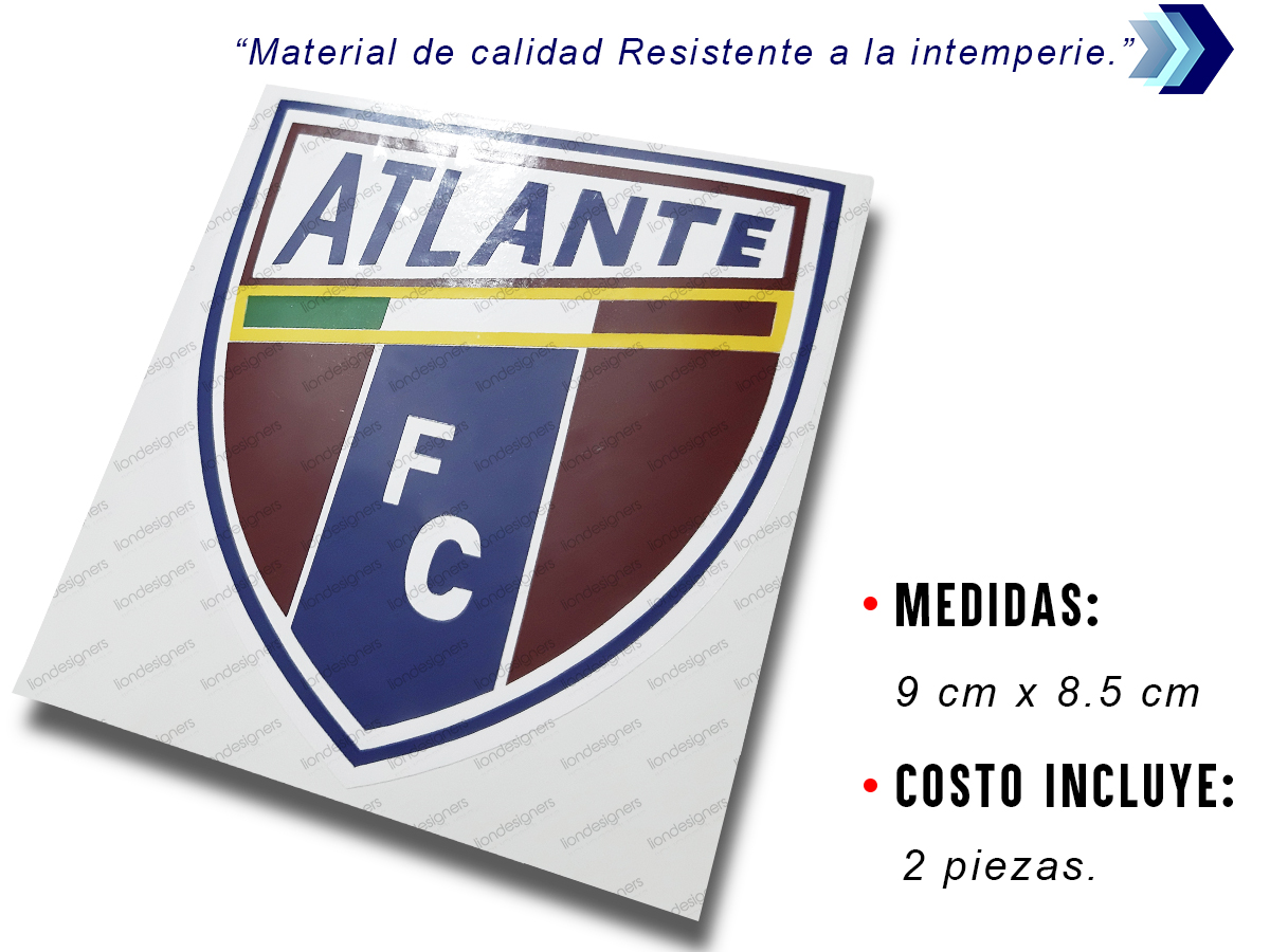 Atlante Calcomanias Adheribles 2 Piezas