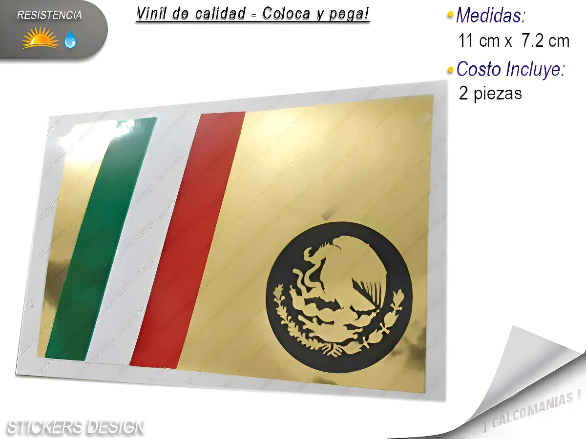 Bandera México Calcomanias
