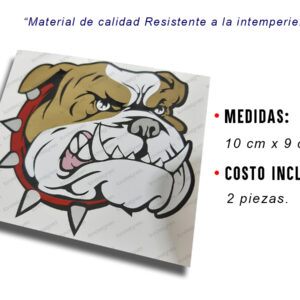 Bulldog Perro Calcomanias Adheribles