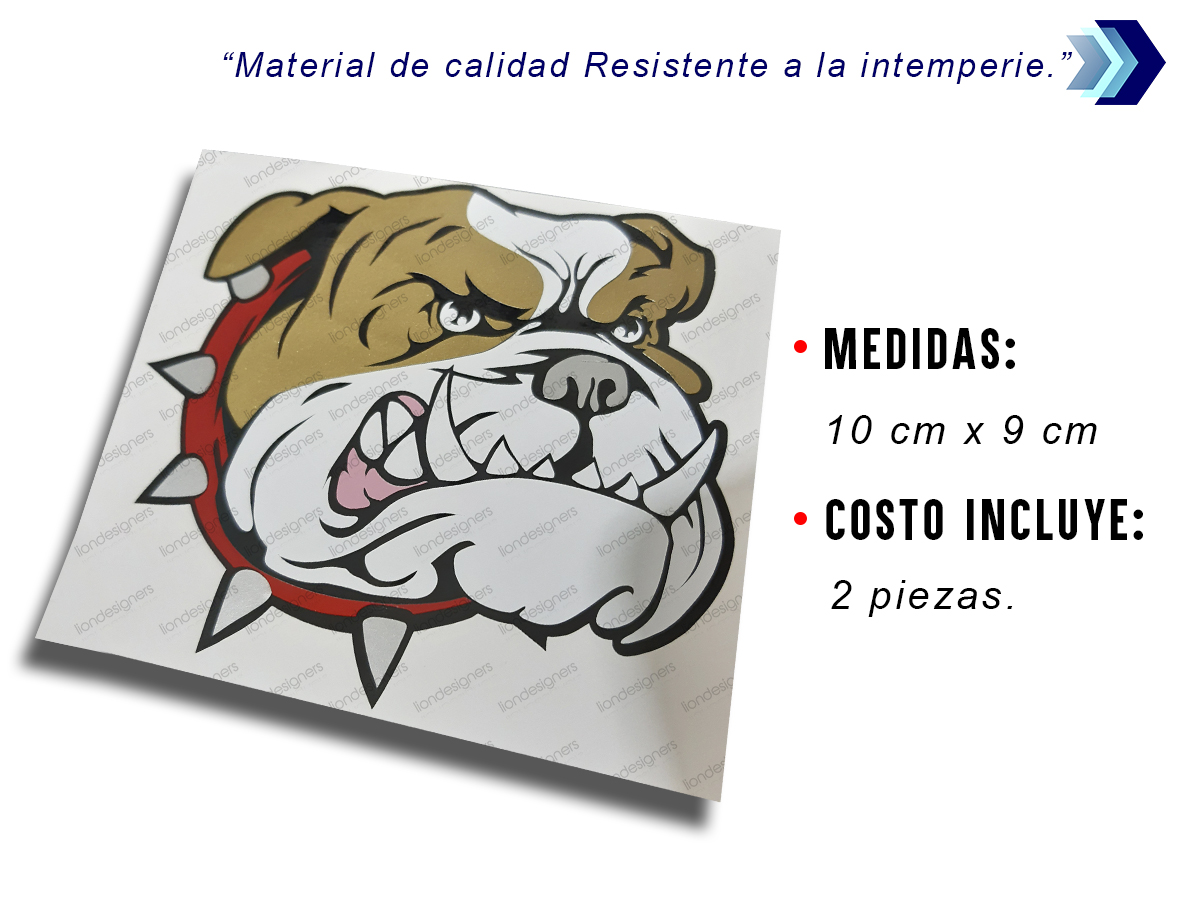 Bulldog Perro Calcomanias Adheribles