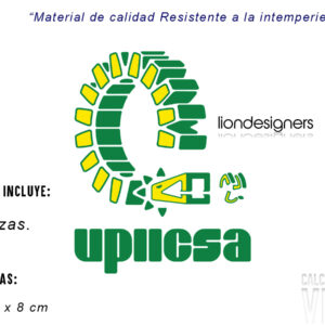 Upiicsa Calcomanias Adheribles 2 piezas