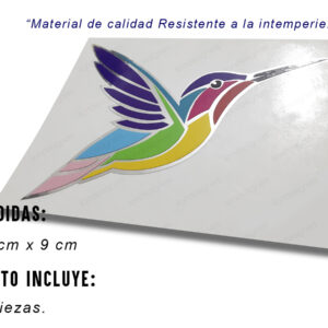 Colibri Calcomanias Incluye 2 Piezas