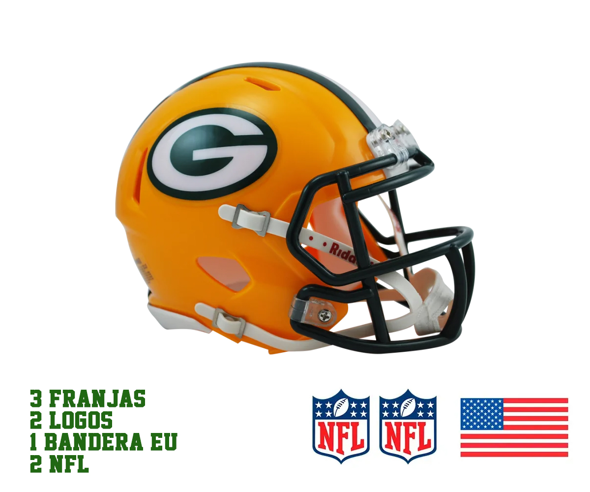 Calcomanias Adheribles Compatibles Para Casco Green Bay